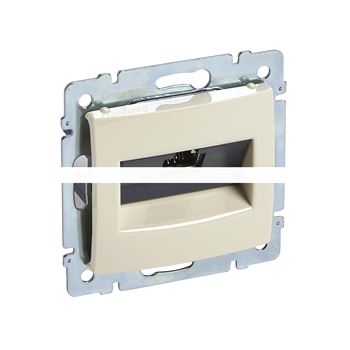 VALENA Розетка компьютерная RJ45 1 выход STP 10 GIGA слоновая кость