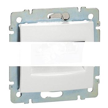 VALENA Розетка компьютерная RJ45 2 выхода STP 10 GIGA белая