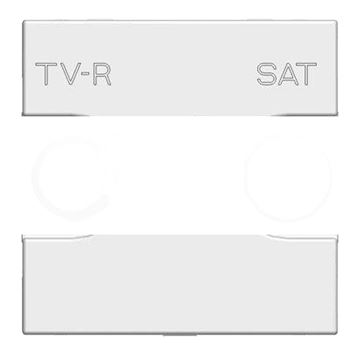 Zenit Розетка телевизионная TV-R-SAT оконечная с накладкой шампань