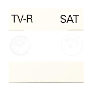 Zenit Розетка телевизионная TV-R-SAT проходная с накладкой серебро