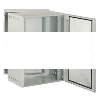 6U 2 BODIES BOX GLAZED DOOR 350X600X450