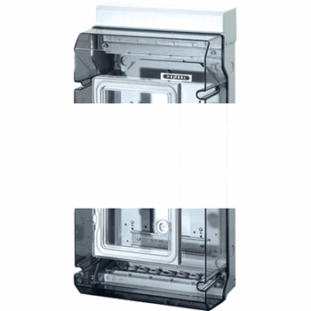 Бокс для счетчика и 12 модулей 583x295x182 пластиковый без клеммы PE-N эластичные мембраны прозрачная пломбируемая крышка (KV 9338)