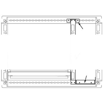 CAE/CQE Комплект для создания кабельного отсека для шкафов 1800 x 400