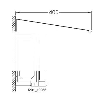 Дождевой навес 8HP RAIN CANOPY ДЛЯ WALL AND RACK MOUNTING F. 3 ENCLOSURE ШИРИНАS