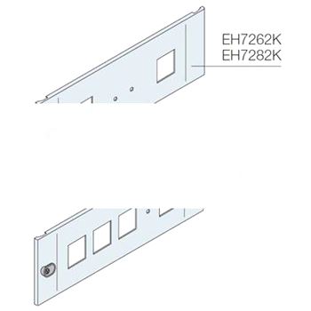 Дверь отсека под 2 измерительных устройства 72x72 200x800мм