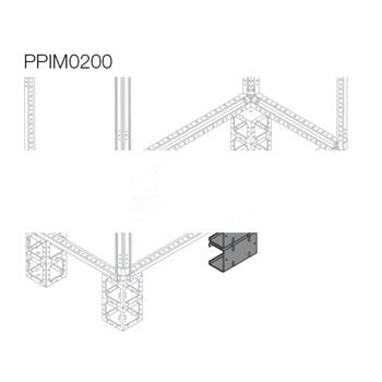 Элементы промежуточного цоколя сдвоенные 200мм (PPIM0200)
