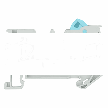 HYBRID FEED-THROUGH TERMINAL WITH SPRING CONNECTION AND QUICK CONNECTION, SECTION: 0.08 - 6 MM2, WIDTH: 6.2 MM, COLOR: GRAY