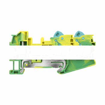 HYBRID PE TERMINAL, 3 CONNECT. POINTS, WITH QUICK AND SCREW CONNECTION, SECTION: 0.25 - 2.5 MM2, WIDTH:6.2 MM, COLOR: GREEN-