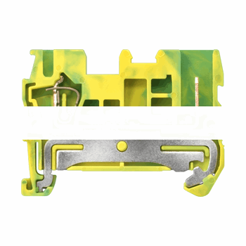 HYBRID PE TERMINAL, PLUG AND SPRING CONNECTION, SECTION 0.08 - 2.5 MM2, WIDTH 5.2 MM, COLOR: GREEN-YEL