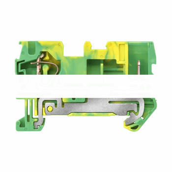 HYBRID PE TERMINAL, PLUG AND SPRING CONNECTION, SECTION 0.08 - 4 MM2, WIDTH 6.2 MM, COLOR:GREEN-YEL