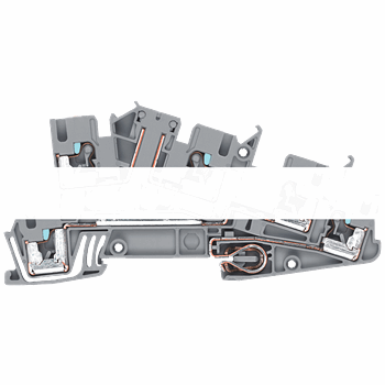 INSTA-TERMINALS PE,L,L 2,5 MM2, 5,2 MM WIDTH GREY