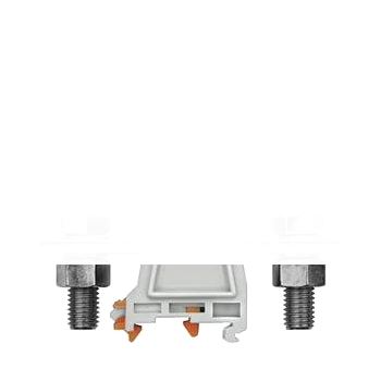 Клемма болтовая 0-95мм.кв AWG 2-4/0, ширина 40мм серая