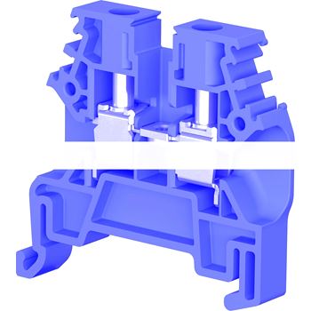 Клемма C2.5/6.N винтовая 2.5 мм.кв. синяя ширина 6мм