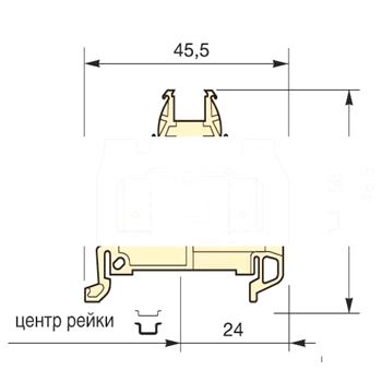 Клемма D4/8.ADO.NF 4мм.кв.