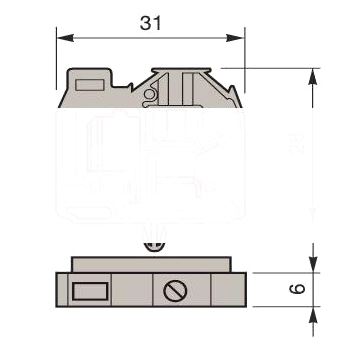 Клемма DH4/8.ADO 4мм.кв.