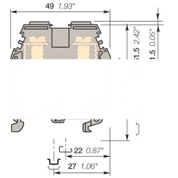 Клемма винтовая 35мм.кв M35/16 (5124R1600)