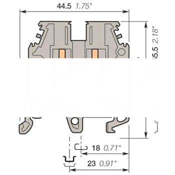 Клемма винтовая 4мм.кв. М4/6 (5002R2000)