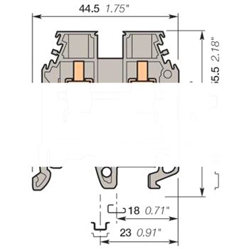 Клемма винтовая 6мм.кв. M6/8