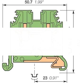 Клемма винтовая D2.5/52.5мм.кв (5909R0500)