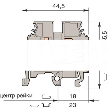 Клемма винтовая M4/6.2G 4мм.кв.