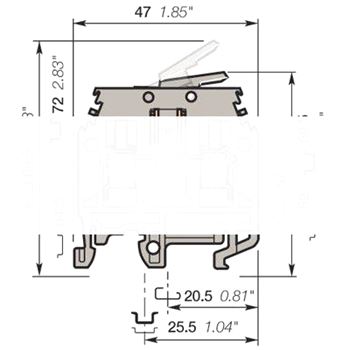 Клемма винтовая M6/8.SNB 6мм.кв (5688R2500)