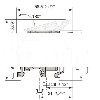 Клемма винтовая с держателем предохранителя M4/8SF4мм.кв (5657R2500)