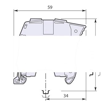 Клемма винтовая ZS35-OR 35мм.кв. оранжевая