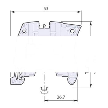 Клемма винтовая ZS4-BK 4мм.кв. черная