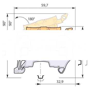 Клемма винтовая ZS4-S-R3 4мм.кв. с разъединителем