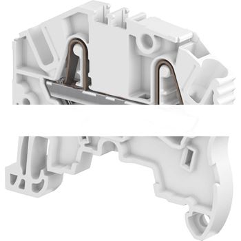 Клемма втычная ZK2.5-WH белая 2.5 мм.кв 2 зажима