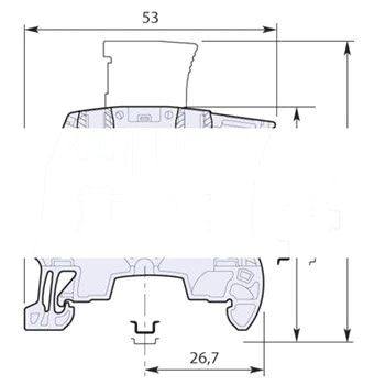 Клемма ZS4-SP-T2 с розеткой + 2 тестовых гнезда DIA2