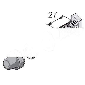 Комплект соединительный под плоскую шину М8 L=27 (12шт)