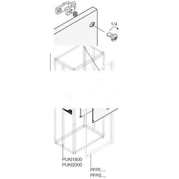 Комплект T5 3/4P F поворотная рукоятка 400A/630A W=400мм (PVBT5406)