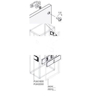 Комплект T5 3/4P FIXповоротная рукоятка (400/630A) W=400мм (PHBT5406)