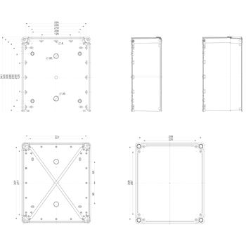 Коробка пластиковая 192x164х105 IP66 PK-UL