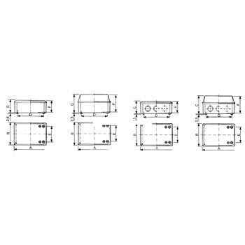 Коробка SDB IP55 с низкой крышкой 155X105X61