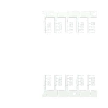 Маркировка 100 пластин 5х7мм шрифт 2мм вертикальная цифры 1..40