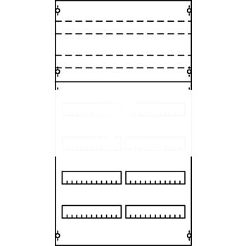 Панель для модульных устройств 2ряда/4рейки