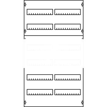 Панель для модульных устройств 2ряда/8реек