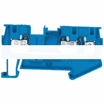 PE-TERMINAL BLOCK 4 MM2, 6,2 MM WIDTH BLUE 3-CONNECTION POINTS