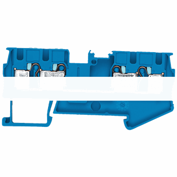 PE-TERMINAL BLOCK 4 MM2, 6,2 MM WIDTH BLUE 4-CONNECTION POINTS