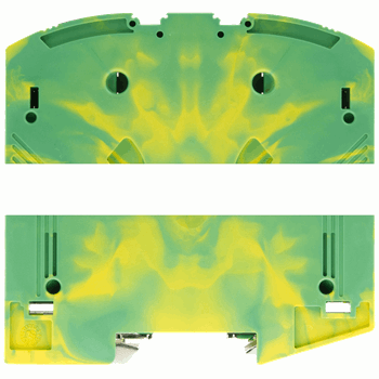 PE-TERMINAL BLOCK, 50mm2 IPO IN-PUSH-OUT CONNECTION YELLOW-GREEN