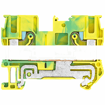 PE-TERMINAL BLOCK IPO-TECHNOLOGY, 6MM2 BREITE 8,2 MM, YELLOW-GREEN 2 CLAMPING POINTS