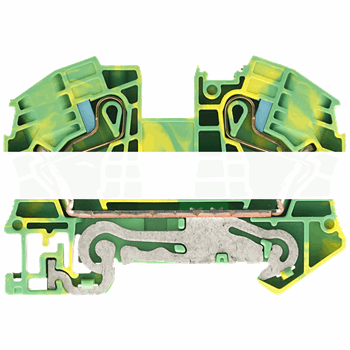 PE-TERMINAL BLOCK16MM2 IPO-CONNECTION WIDTH 12MM YELLOW-GREEN