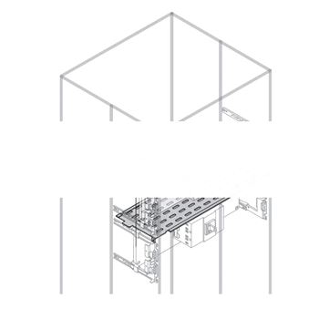 Перегородка горизонтальная 3A W=800мм (PSHS1908)