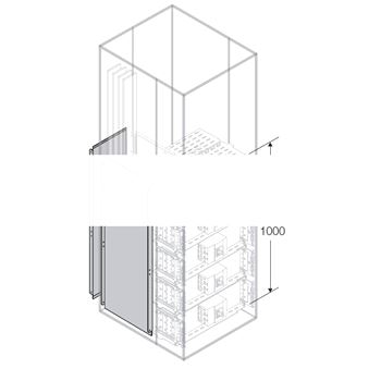 Перегородка вертикальная боковая H=700мм D=700мм (PLVS7072)