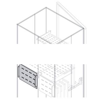 Перегородка вертикальная задняя 225x600мм (PRVS2262)