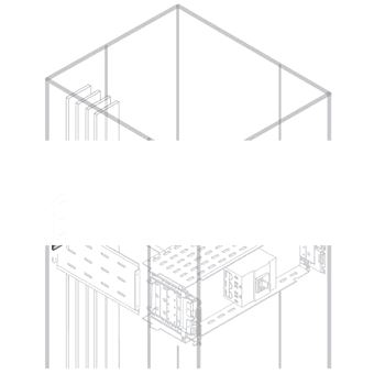 Перегородка вертикальная задняя 250x400мм (PRVS2541)