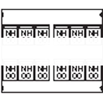 Пластрон для 12 NH00 3ряда/4 рейки