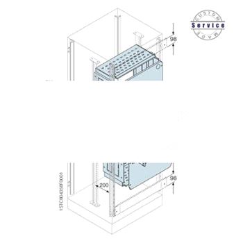 Плата монтажная + перегородки отсека 1000x800мм